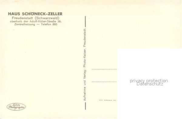 Freudenstadt Haus Schoeneck Zeller – Bild 2