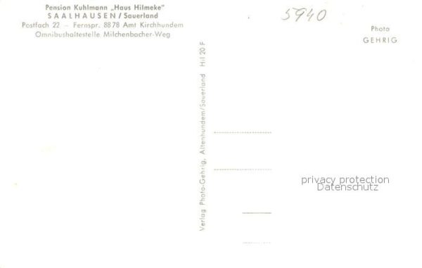 Saalhausen Sauerland Pension Kuhlmann Haus Hilmeke – Bild 2