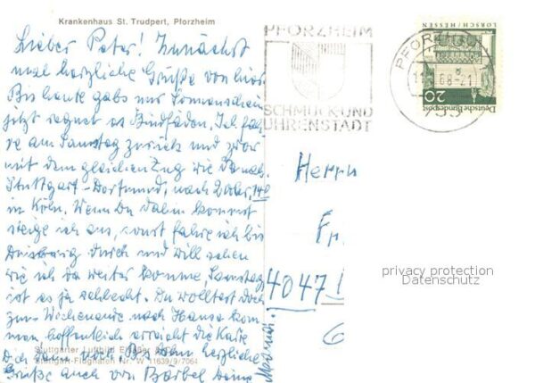 Pforzheim Krankenhaus St Trudpert Fliegeraufnahme – Bild 2