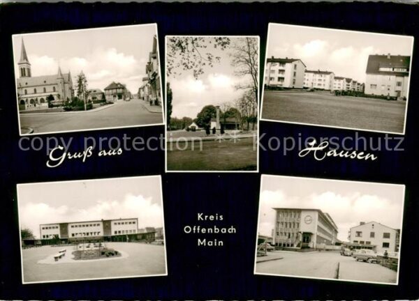 Hausen Offenbach Kirche Ortspartien Joh Vetter Schreibwaren