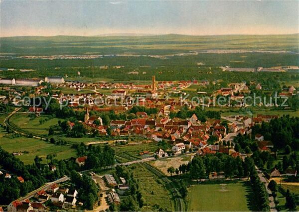 Grafenwoehr Stadtansicht mit Truppenlager Fliegeraufnahme