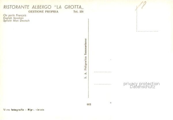 San Marino Repubblica Ristorante Albergo La Grotta Gastraeume – Bild 2