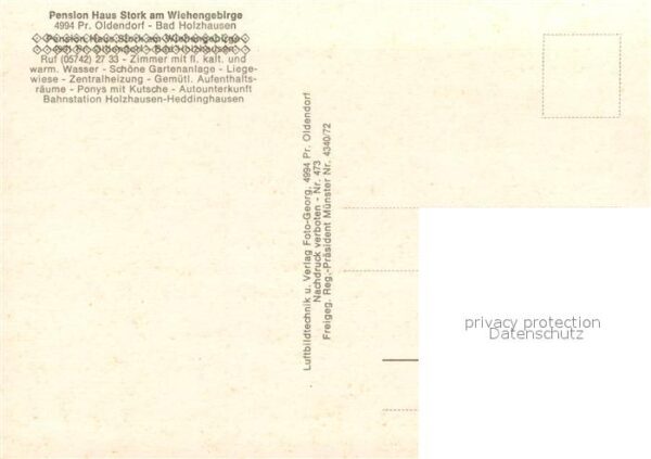 Preussisch Oldendorf Pension Haus Stork am Wiehengebirge Bad Holzhausen – Bild 2