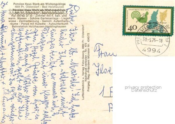 Preussisch Oldendorf Pension Haus Stork am Wiehengebirge Bad Holzhausen – Bild 2