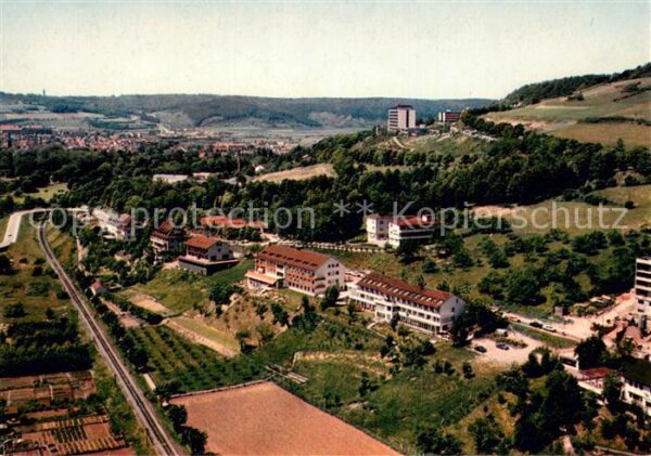 Bad Mergentheim Kurhaeuser im Erlenbachtal Fliegeraufnahme