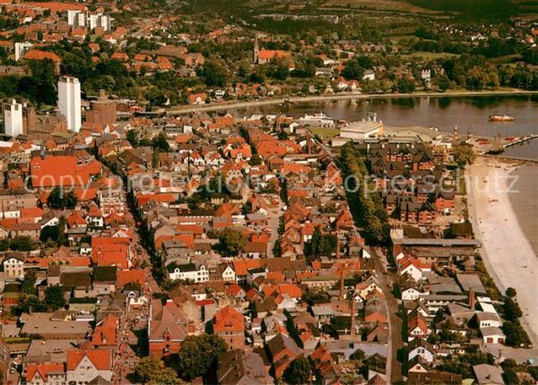 Eckernfoerde Ostseebad Fliegeraufnahme