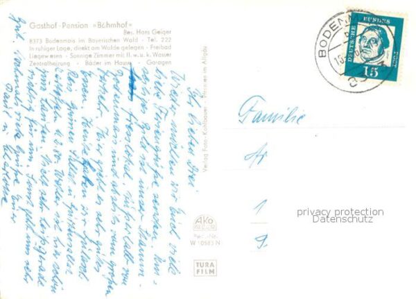 Bodenmais Gasthof Pension Boehmhof – Bild 2