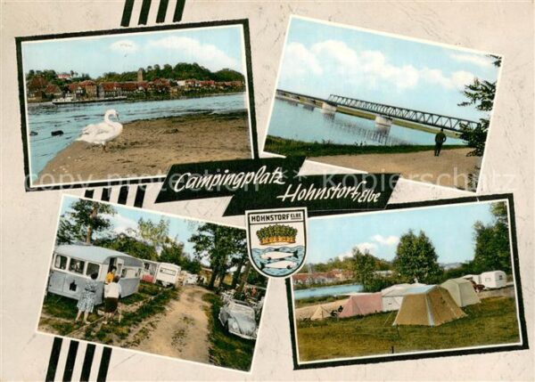 Hohnstorf Elbe Campingplatz Hohnstorf Schwan Bruecke