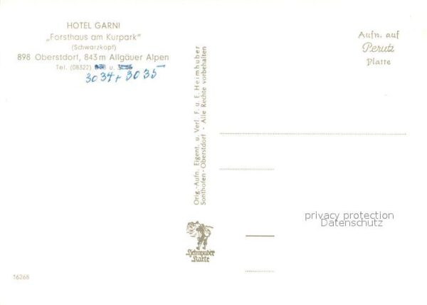 Oberstdorf Hotel Garni Forsthaus am Kurpark – Bild 2
