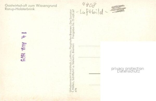 Rorup Gastwirtschaft zum Wiesengrund Fliegeraufnahme – Bild 2