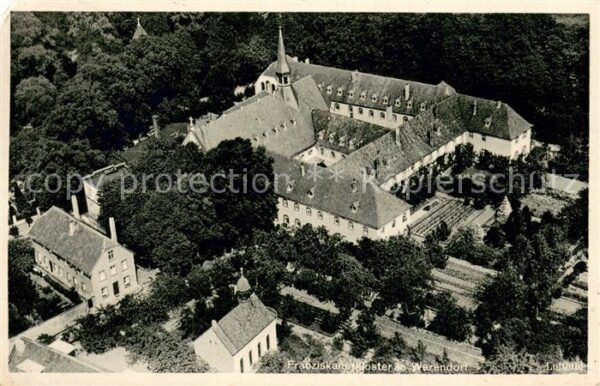 Warendorf Franziskanerkloster Fliegeraufnahme