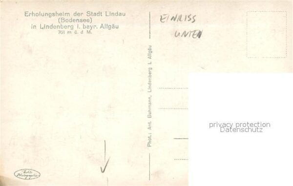 Lindenberg Allgaeu Erholungsheim der Stadt Lindau Panorama – Bild 2