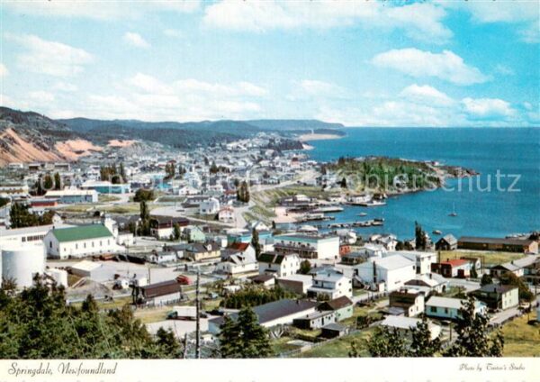 Newfoundland Canada Springdale General view of this lovely community situated in