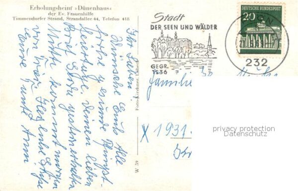 Timmendorfer Strand Erholungsheim Duenenhaus der Ev Frauenhilfe – Bild 2