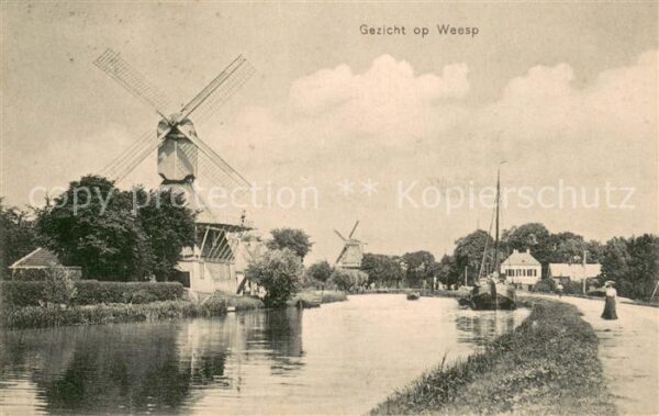 Weesp NL Panorama Windmuehlen