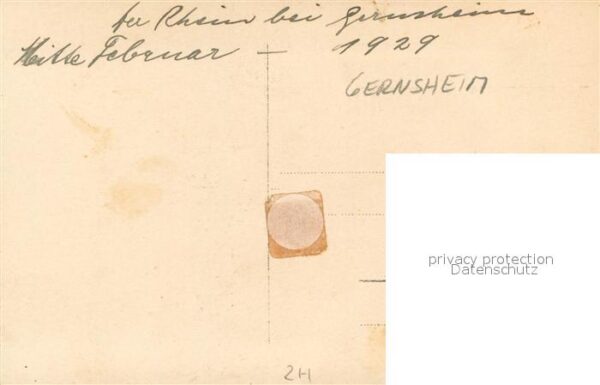 Gernsheim Zugefrorener Rhein im Februar 1929 – Bild 2