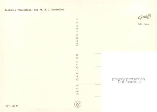 Kuhlmuehle Zentrales Pionierlager des MdJ – Bild 2
