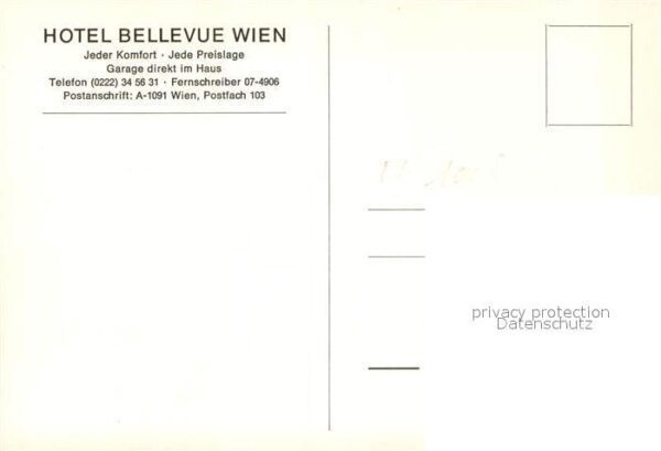 Wien Hotel Bellevue – Bild 2