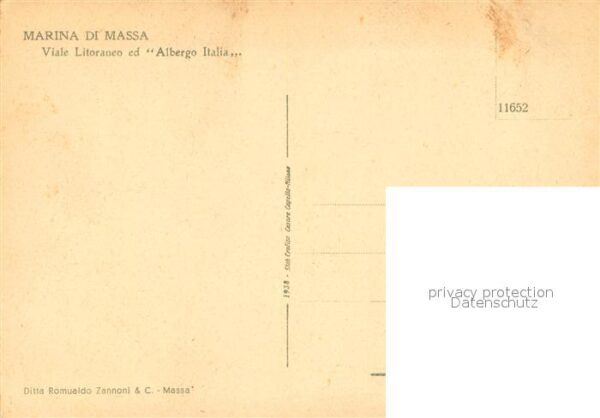 Marina di Massa IT Viale Litoraneo ed Albergo Italia – Bild 2