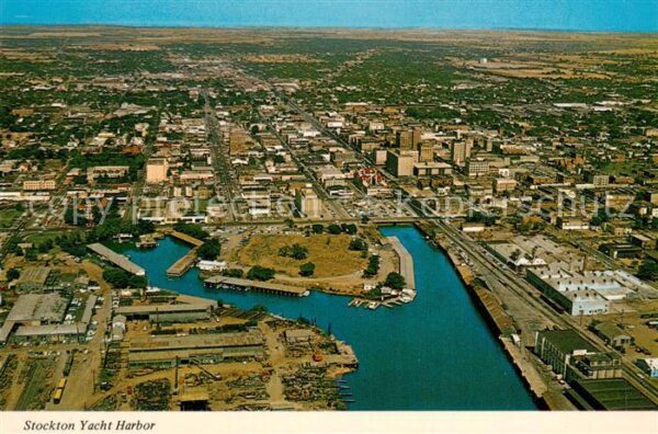 Stockton California Yacht Harbor Fliegeraufnahme