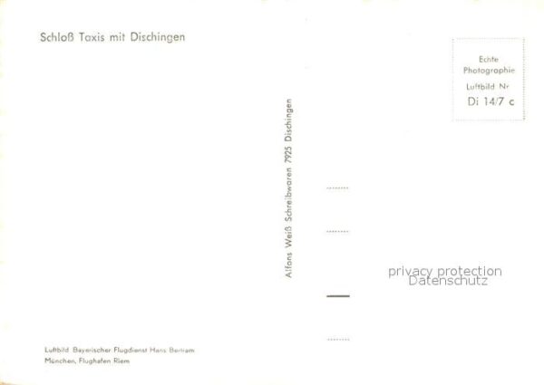 Dischingen Schloss Taxis Fliegeraufnahme – Bild 2