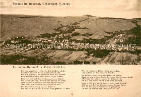 Schnait Weinstadt Remstal Gesamtansicht Geburtsort Silchers