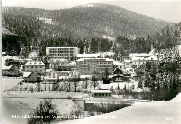 Moenichkirchen AT Dorfpartie im Schnee