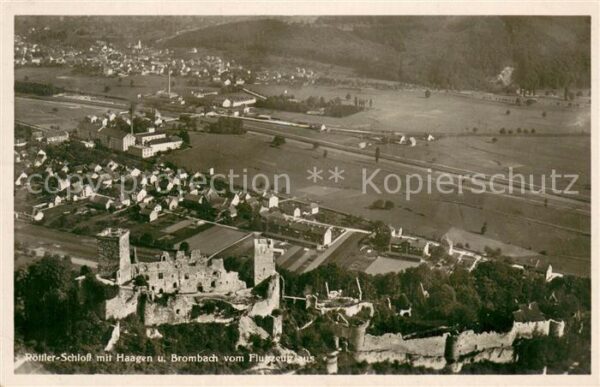 Haagen Loerrach Roettler Schloss Blick nach Brombach
