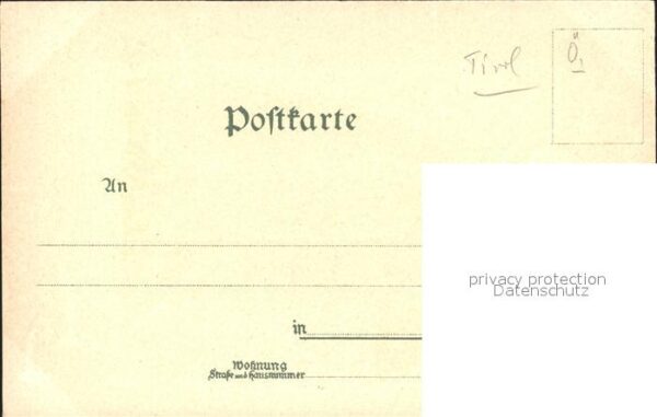 Schoenberg Stubaital Dorfansicht Kuenstlerkarte – Bild 2