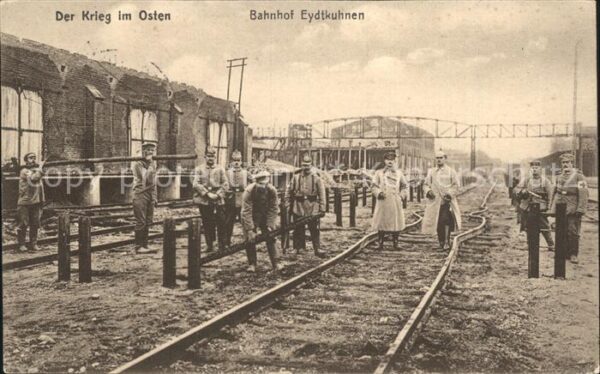 Eydtkuhnen Ostpreussen Der Krieg im Osten Bahnhof