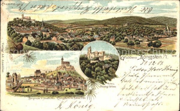 Koenigstein Taunus Ruine Grossherzogliches Schloss