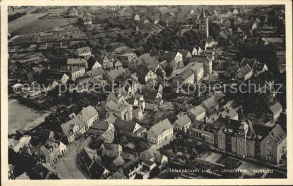 Ibbenbueren Unterstadt Fliegeraufnahme