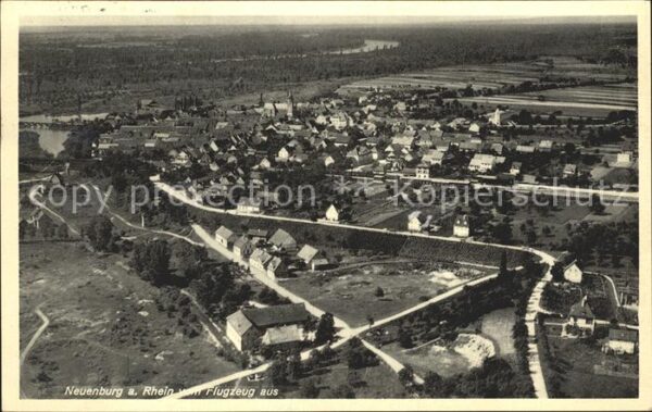 Neuenburg Rhein Fliegeraufnahme