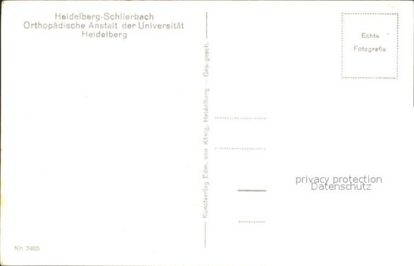 Heidelberg Schlierbach Orthopaedische Anstalt der Universitaet Fliegeraufnahme – Bild 2
