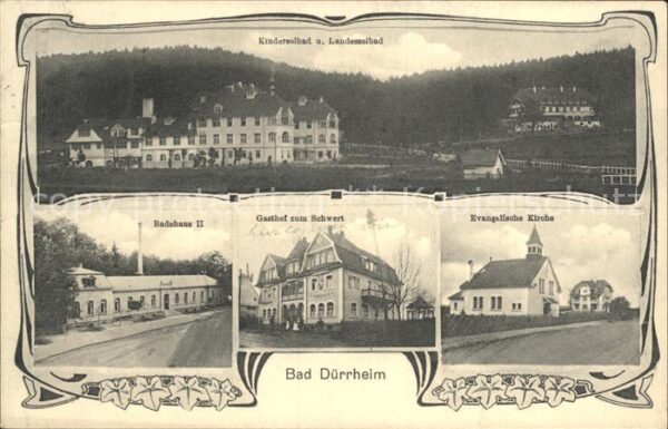 Bad Duerrheim Badehaus II Gasthof zum Schwert Evangelische Kirche