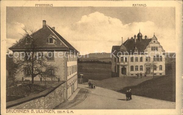 Dauchingen Pfarrhaus Rathaus