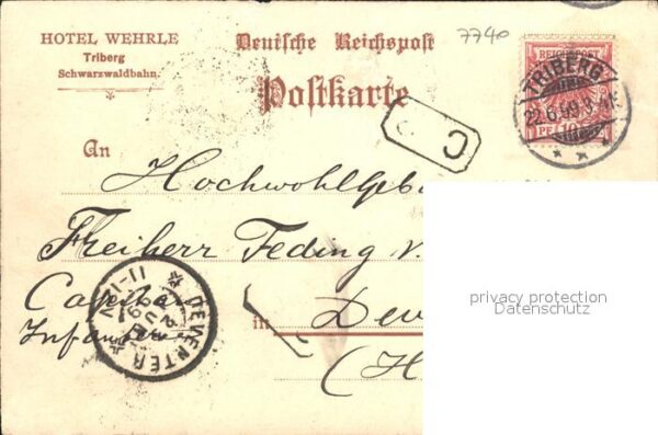 Triberg Schwarzwald Hotel Wehrle Wasserfall – Bild 2