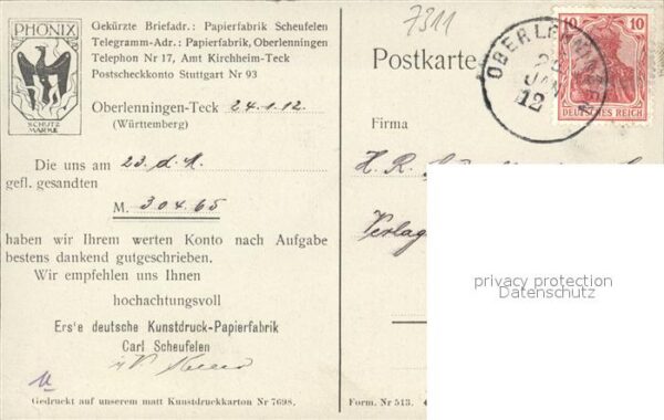 Oberlenningen Papierfabrik Scheufelen – Bild 2