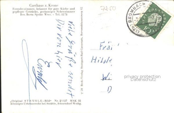 Brombach Loerrach Fliegeraufnahme Gasthaus zur Krone – Bild 2