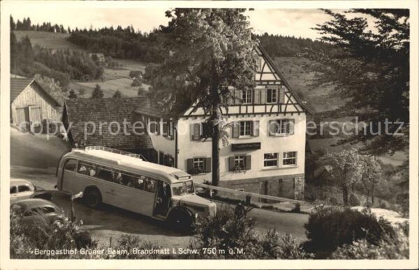 Brandmatt Schwarzwald Berggasthof Gruener Baum