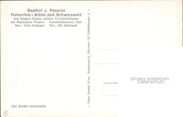 Hohenfels Albbruck Gasthof Pension – Bild 2