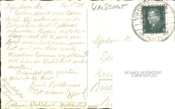 Waldshut Tiengen Rhein Cafe-Conditorei A. Herzog – Bild 2