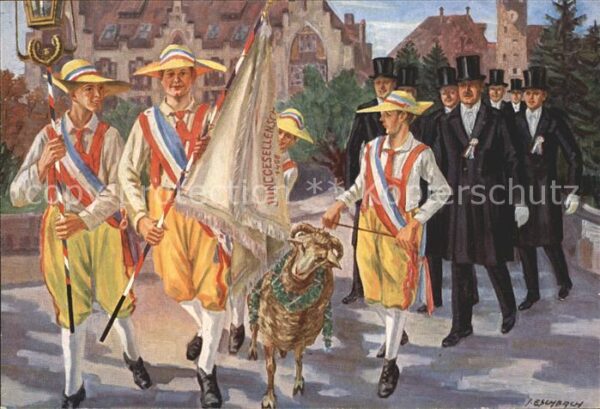 Waldshut Tiengen Rhein Waldshuter Chilbi Schafbock J. Eschbach