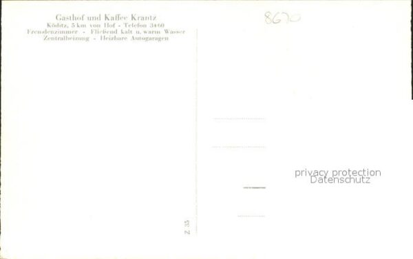 Koeditz Oberfranken Gasthof-Cafe Krantz – Bild 2