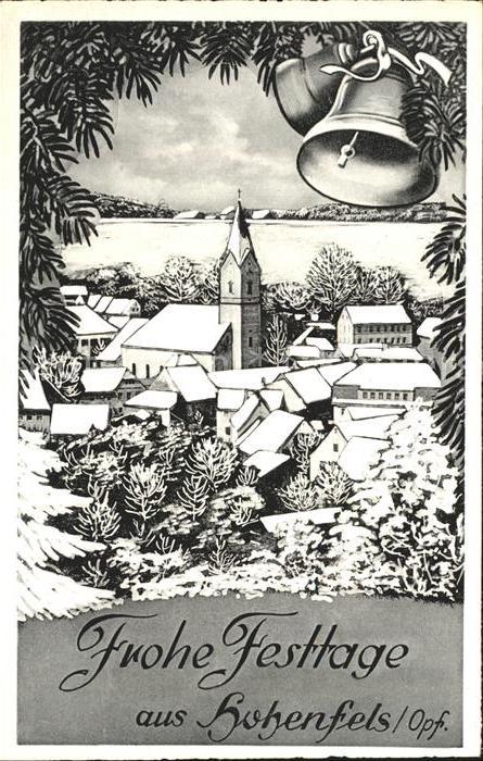 Hohenfels Oberpfalz Frohe Festtage Weihnachten Kirchenglocken