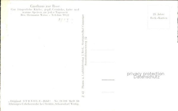 Rietenau Gasthaus zur Rose Bad – Bild 2