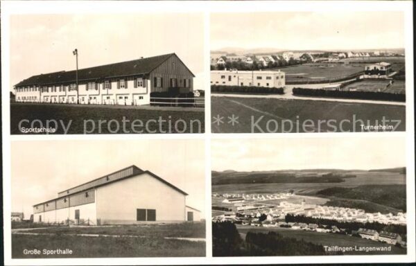 Tailfingen Albstadt Sportschule Turnerheim Grosse Sporthalle Langenwand