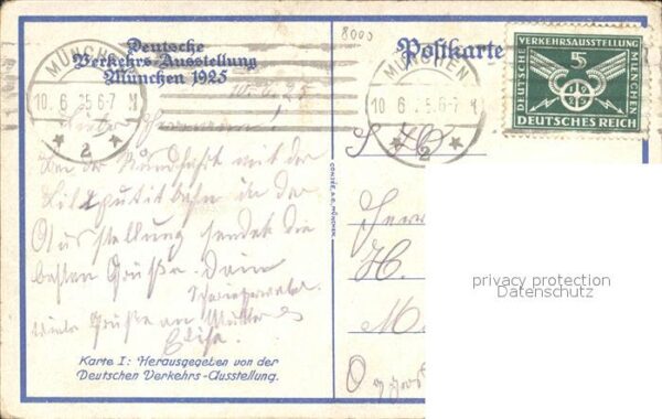 Muenchen Deutsche Verkehrsausstellung – Bild 2