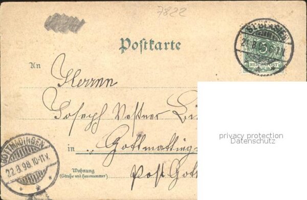 St Blasien Hotel-Kurhaus Kirche Litho – Bild 2