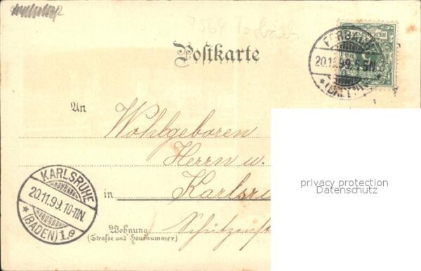Herrenwies Kurhaus Schwarzenbachfall Litho – Bild 2